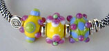 lampwork bead bracelet