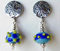 lampwork bead earrings