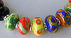 lampwork bead bangle bracelet