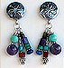 multi strand gemstone earrings