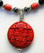 Cinnabar necklace