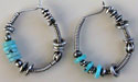 turquoise hoop earrings