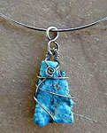 handcrafted sterling silver and turquoise necklace by Vicky Jousan