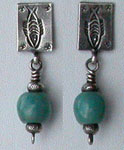 Amazonite and Sterling Silver Earrings