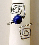 Lapis Lazuli toe rings by Vicky Jousan