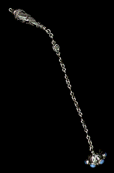 Bali sterling silver and turquoise pendulum